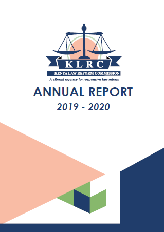 KLRC Annual Report 2019-2020 - Kenya Law Reform Commission (KLRC)