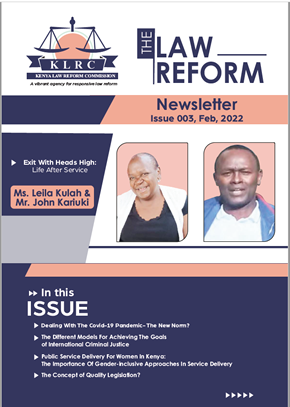 Kenya Law Reform Newsletter Issue 003